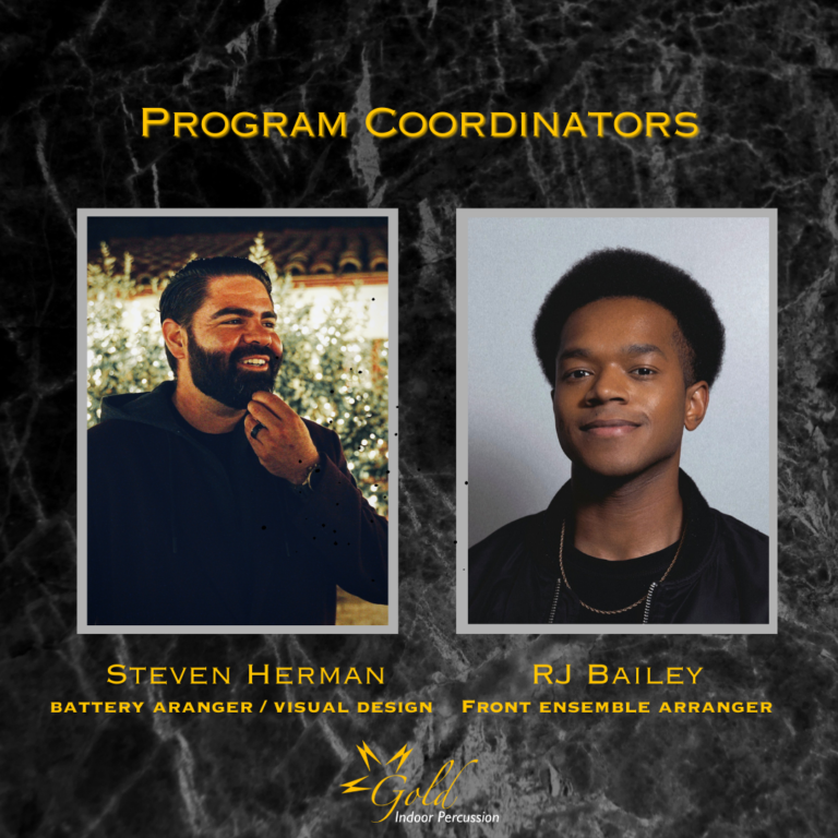 Gold Indoor Percussion A program of Gold Youth Arts Organization